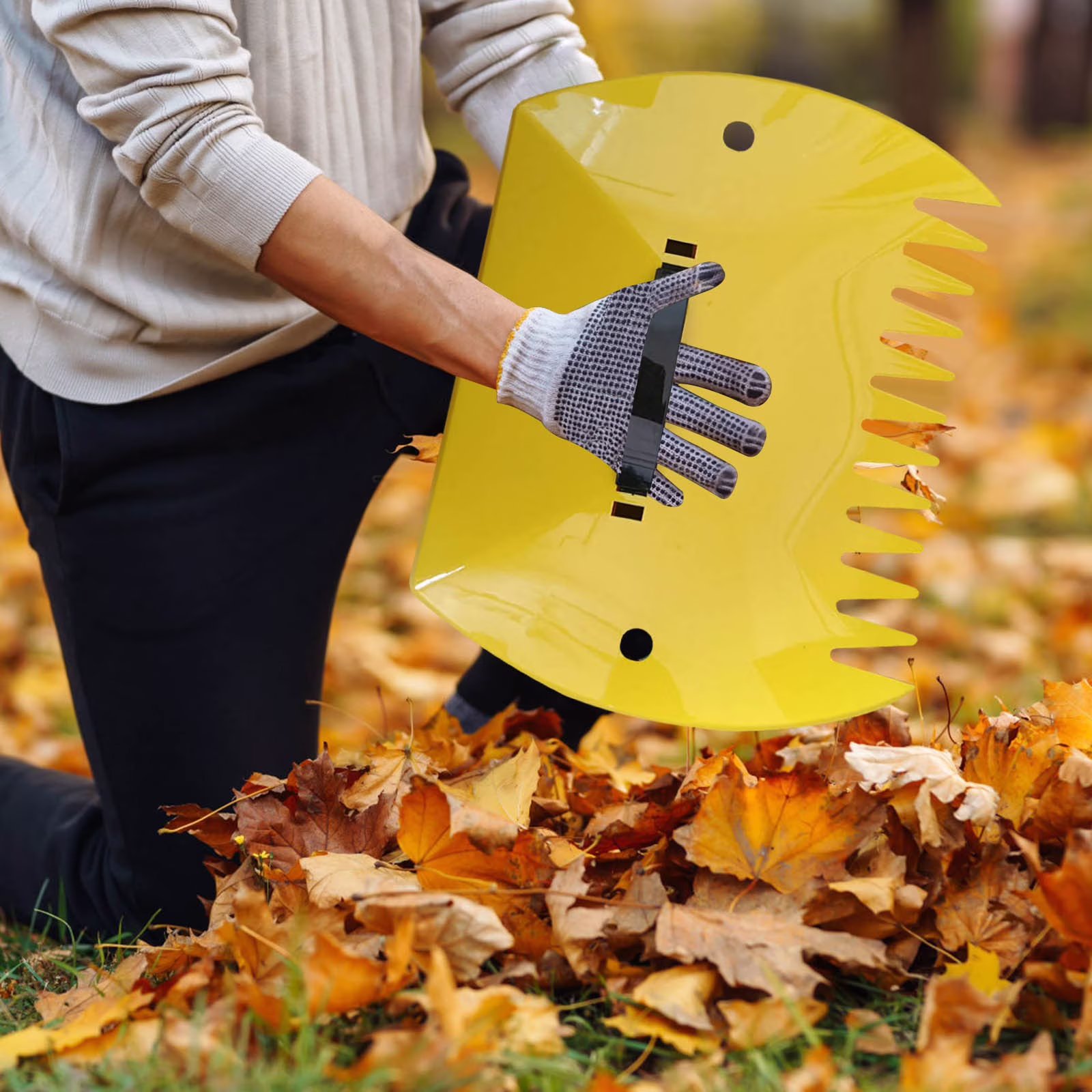 Leaf Scoop Hand Rakes, 2-Pack - Ergonomic Outdoor Gardening Tool