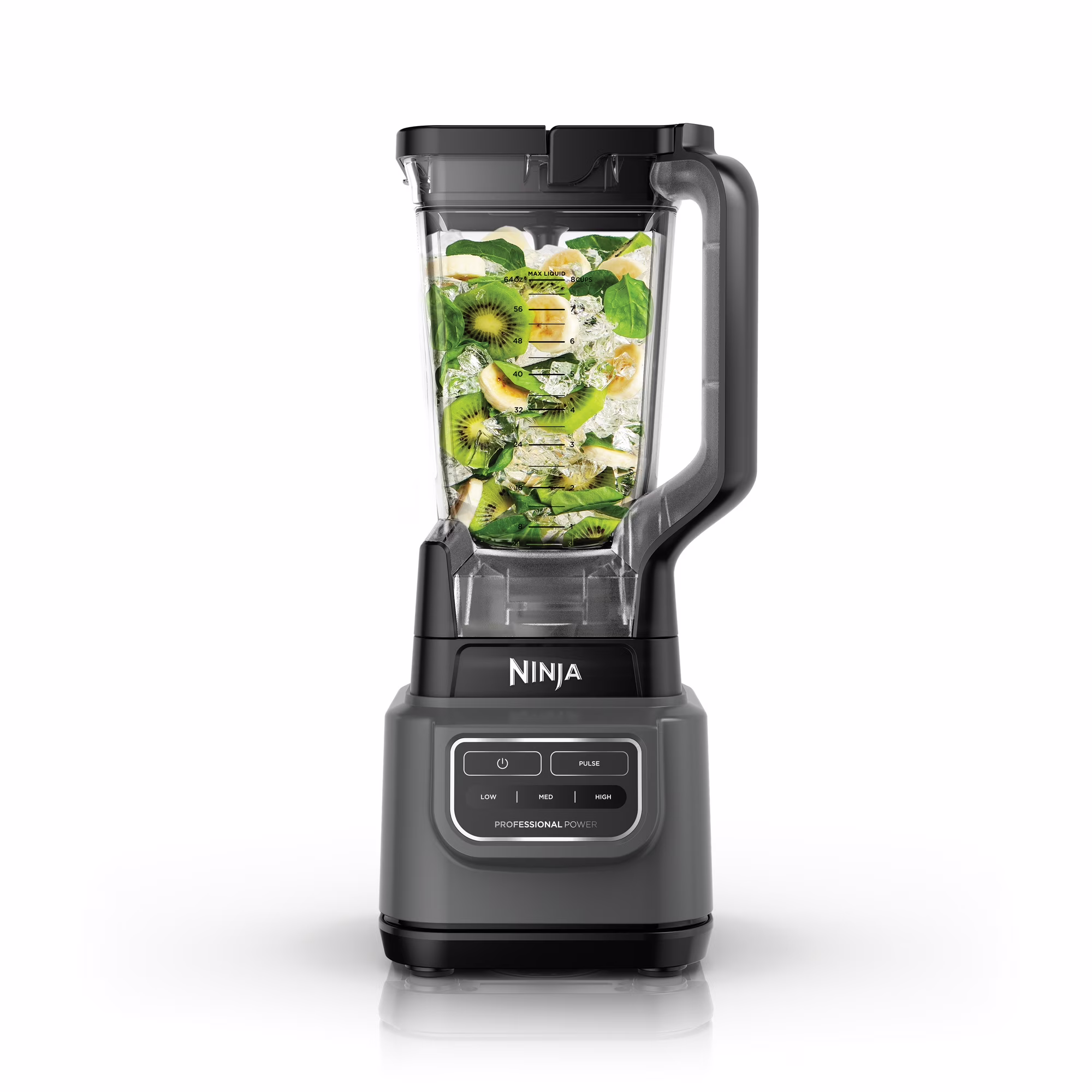 Ninja� Classic Blender, 1000 Watts, Low, Medium, High Speeds, 72 Oz. Pitcher, Dark Gray