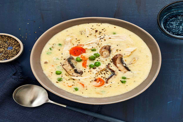 Creamy Chicken & Mushroom Soup